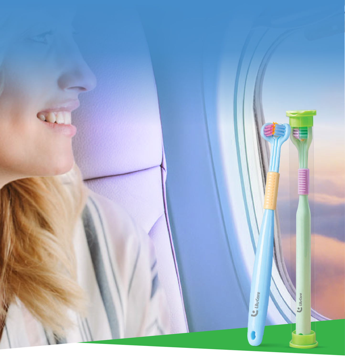 Triple-Clean™ 3-Sided Soft Bristle Toothbrush
