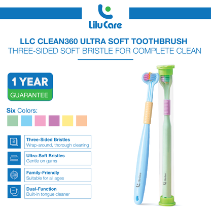 Triple-Clean™ 3-Sided Soft Bristle Toothbrush