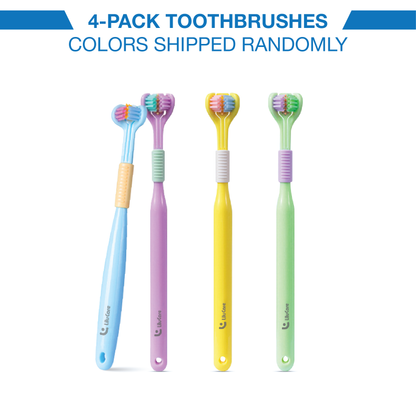 Triple-Clean™ 3-Sided Soft Bristle Toothbrush